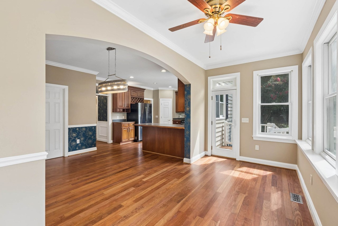 sunroom with deck access