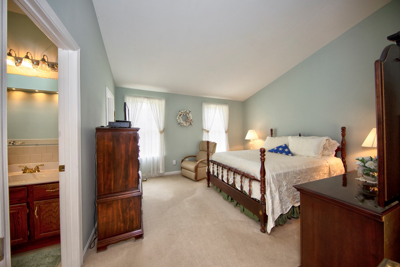 primary bedroom with private bath