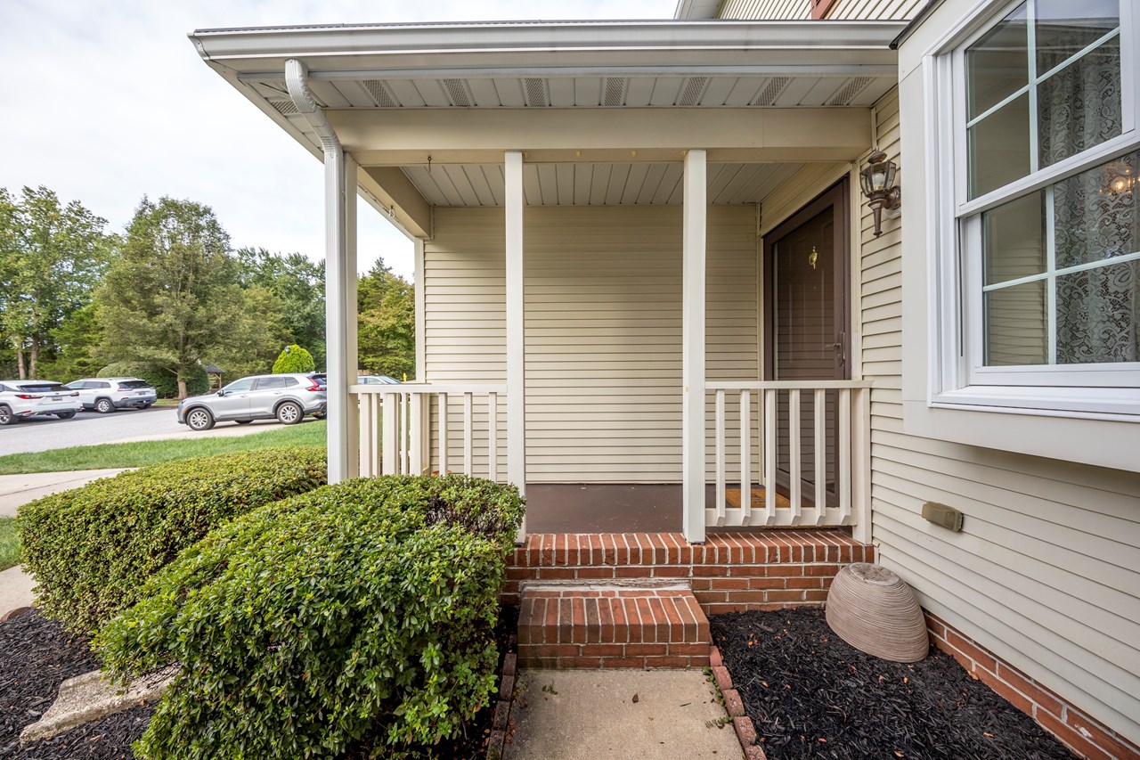 large covered front porch