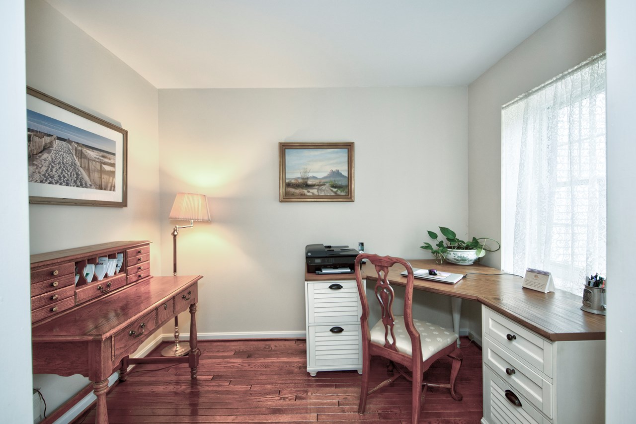 main level office or den