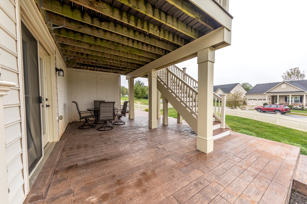 patio on lower level