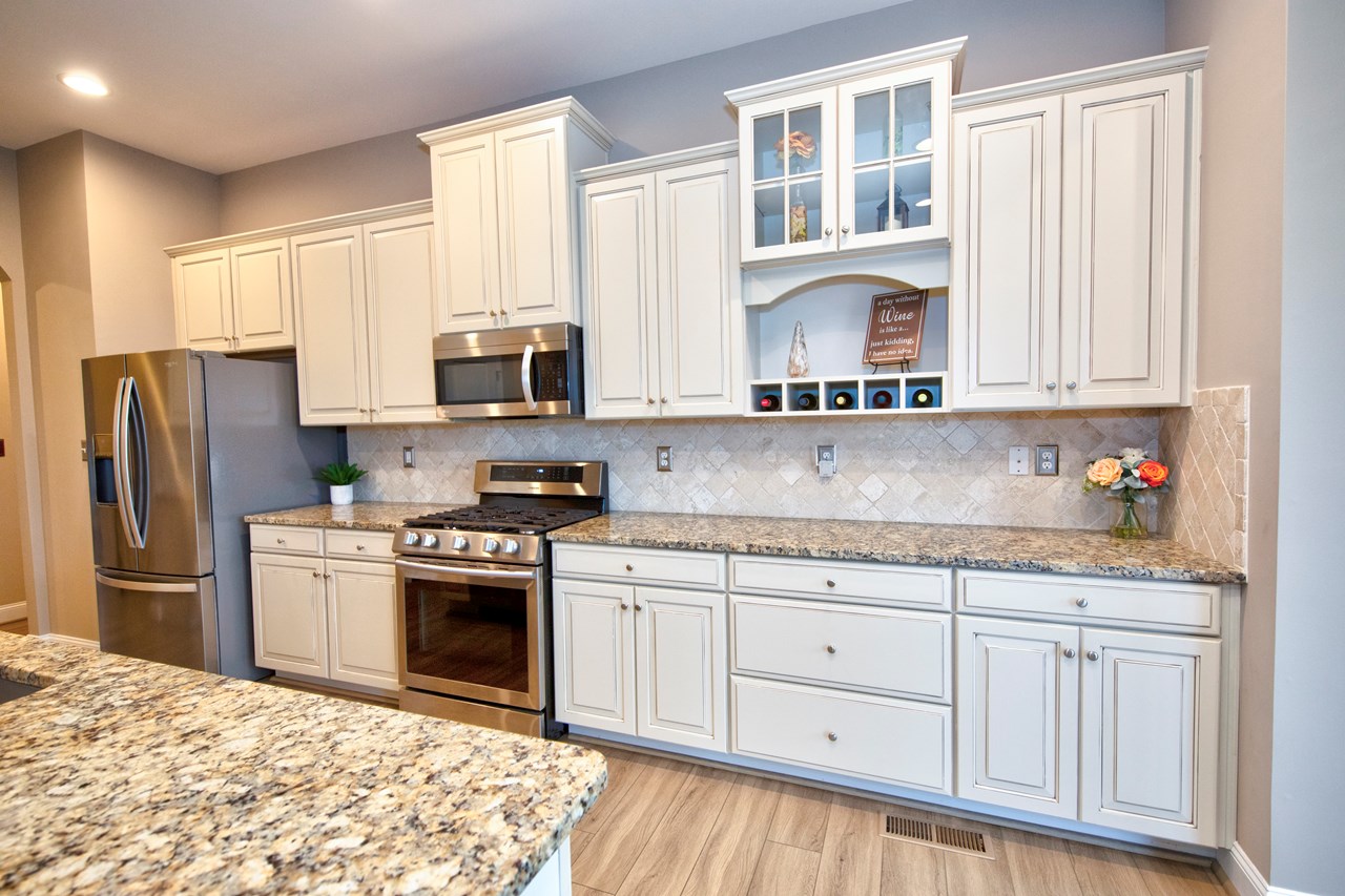 kitchen with ss appliances